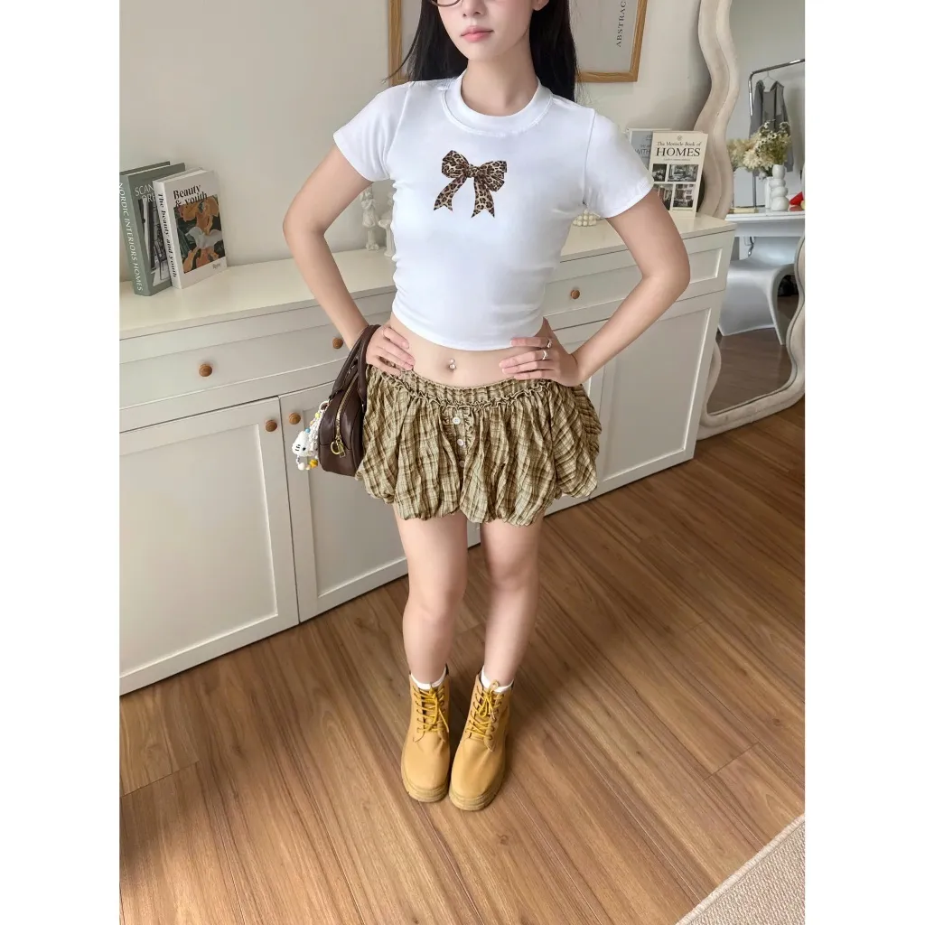 Ảnh Chân váy bí sọc caro cạp thấp SISO chân váy bí ngô - 𝐊𝐈𝐋𝐋 𝐒𝐘𝐒𝐓𝐄𝐌 3