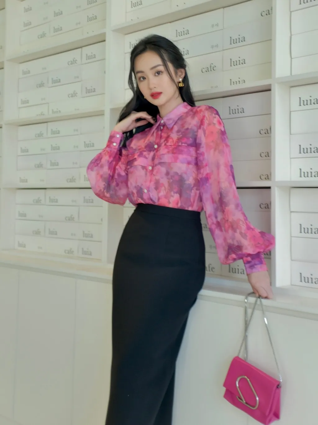 Ảnh Chân váy bút chì dài xẻ sau HUONG BOUTIQUE HBZ451 4