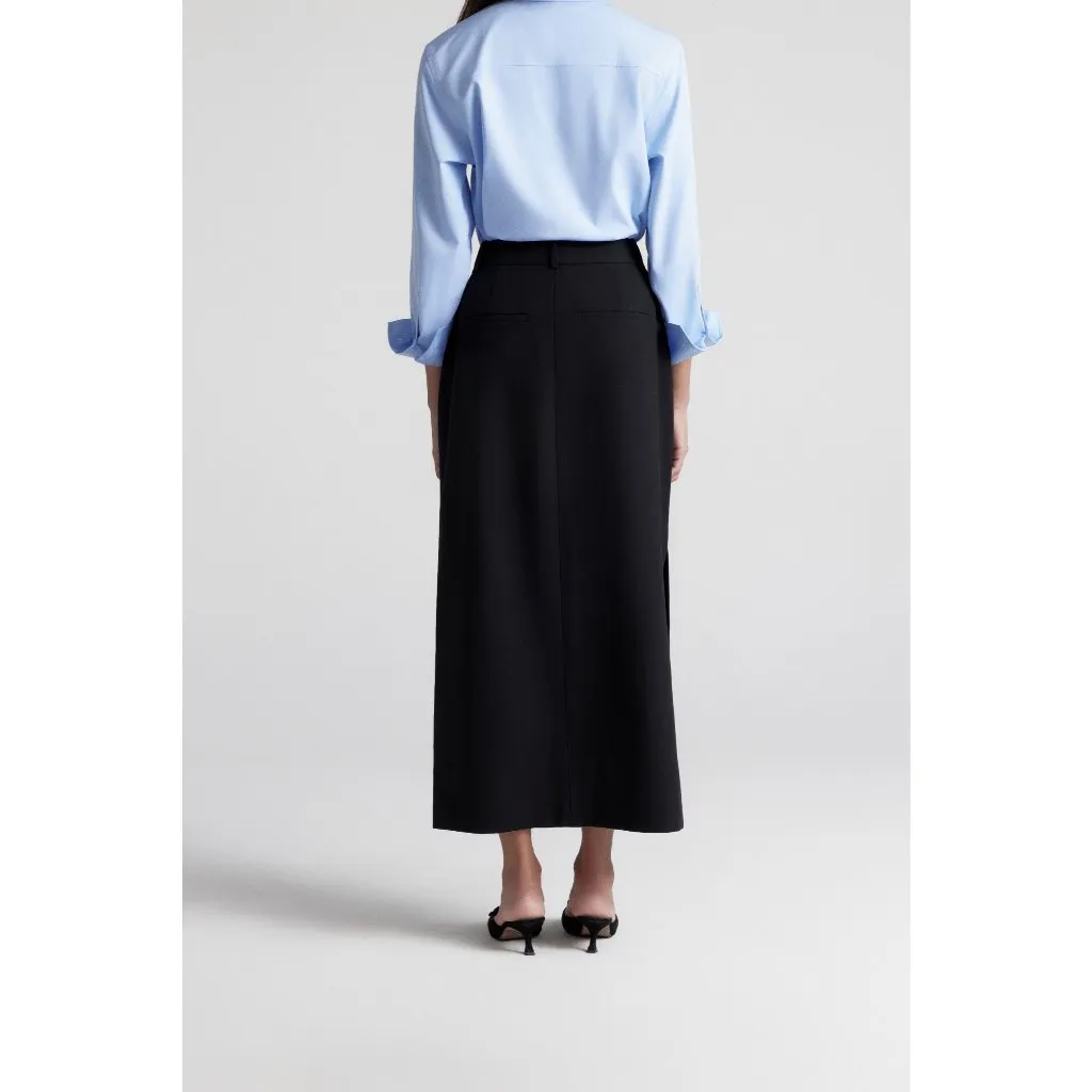 Ảnh Chân váy maxi MONO TALK dáng xuông xẻ tà hai bên poplin dày MOF23W-B10004TK 3