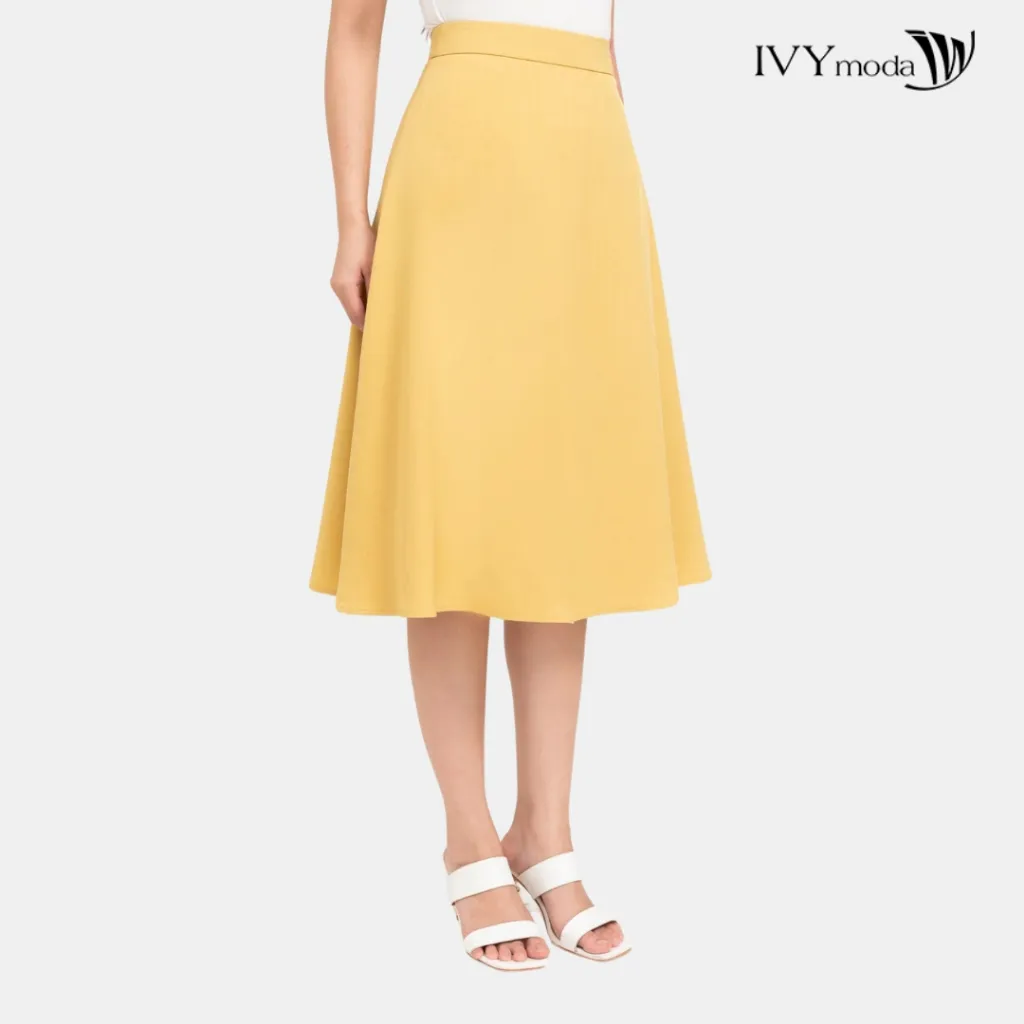 Review Chân Váy Xòe Rosalie IVY moda MS 30T0232: Sang Trọng, Thoải Mái Công Sở