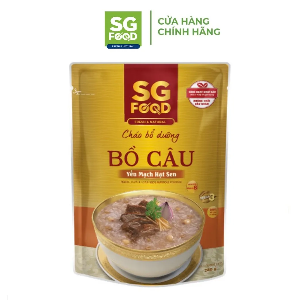 Ảnh Cháo Bổ Dưỡng Sài Gòn Food Bồ Câu Yến Mạch Hạt Sen 240g 2