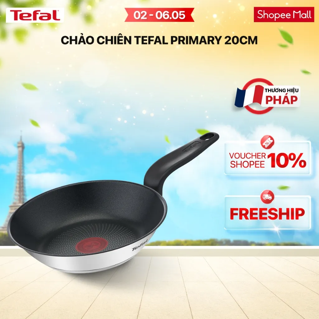 Ảnh Chảo chiên inox chống dính đáy từ Tefal Primary 20cm 1