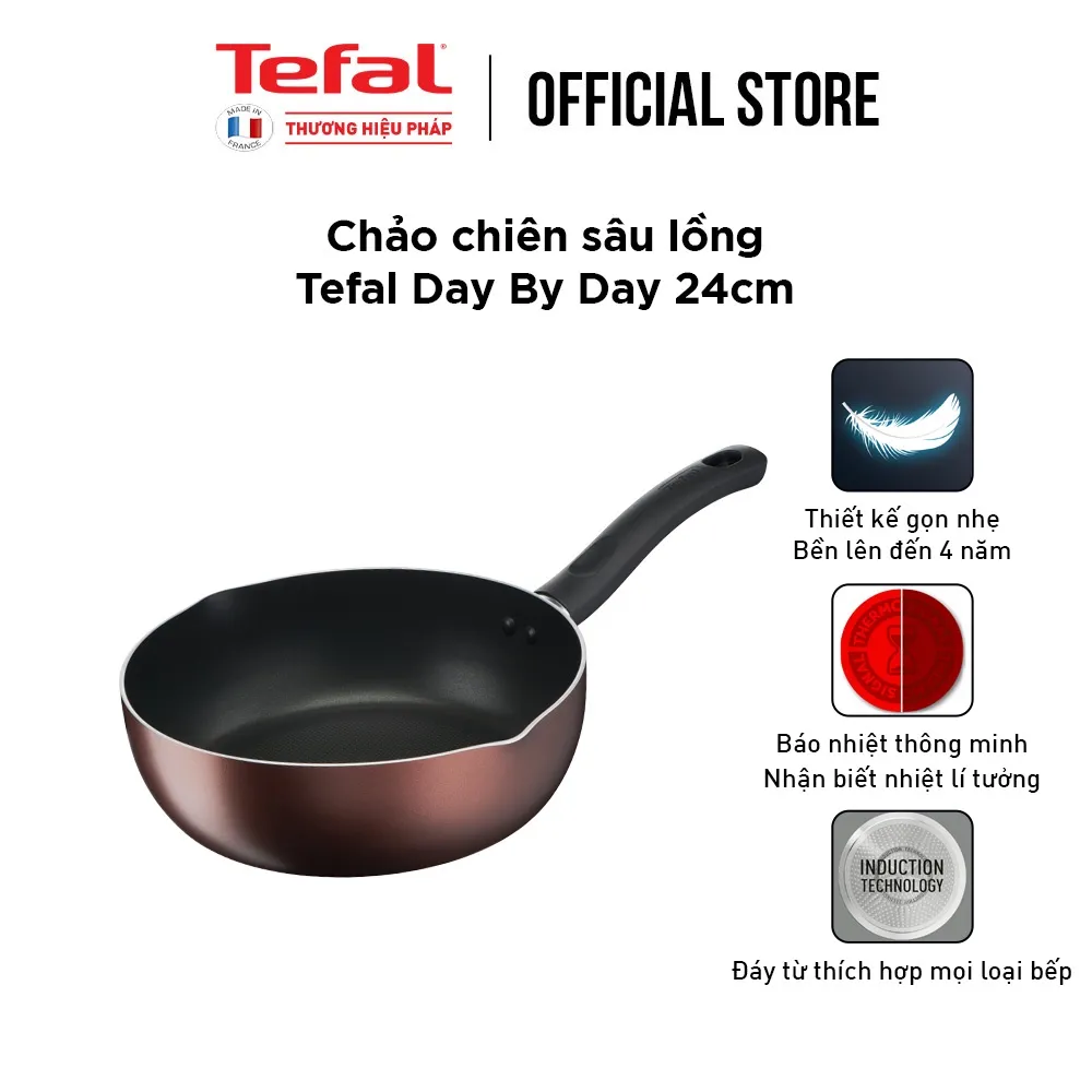 Ảnh Chảo chiên sâu lồng Tefal Day By Day 24cm 1