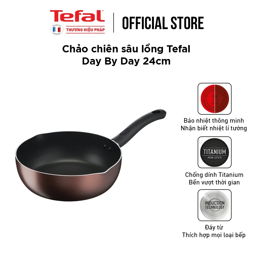 Ảnh Chảo chiên sâu lồng Tefal Day By Day 24cm 2