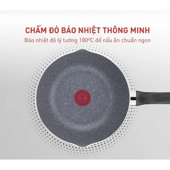Ảnh Chảo chiên sâu lòng vân đá Tefal Natura B2266595 26cm 4