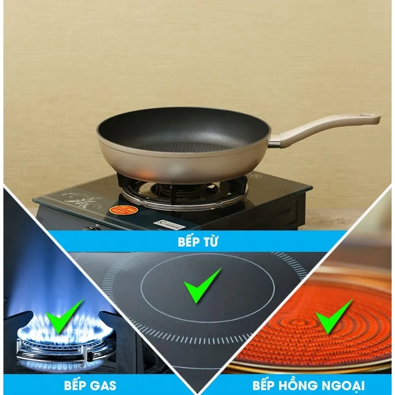 Ảnh Chảo chiên Tefal Sensations 24cm - 26cm - 28cm - Hàng chính hãng 2