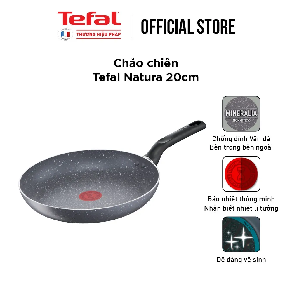 Ảnh Chảo chống dính vân đá Tefal Natura B2260295 20cm 1