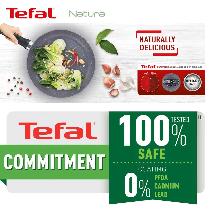 Ảnh Chảo chống dính vân đá Tefal Natura B2260295 20cm 3