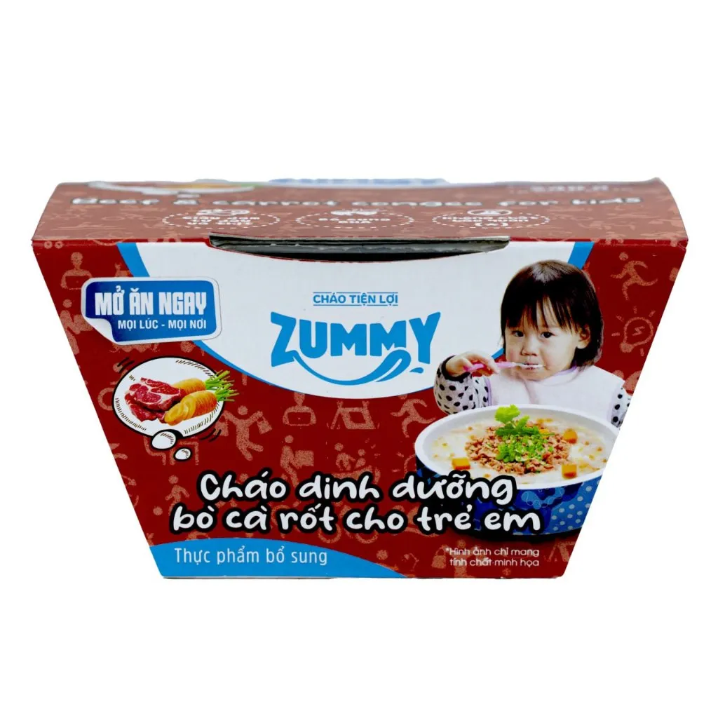 Ảnh Cháo dinh dưỡng Bò Cà Rốt ZUMMY cho trẻ em - 240 gram/bát đơn 1