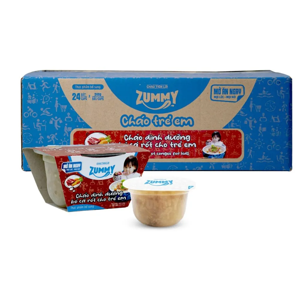Ảnh Cháo dinh dưỡng Bò Cà Rốt ZUMMY cho trẻ em - 240 gram/bát đơn 3