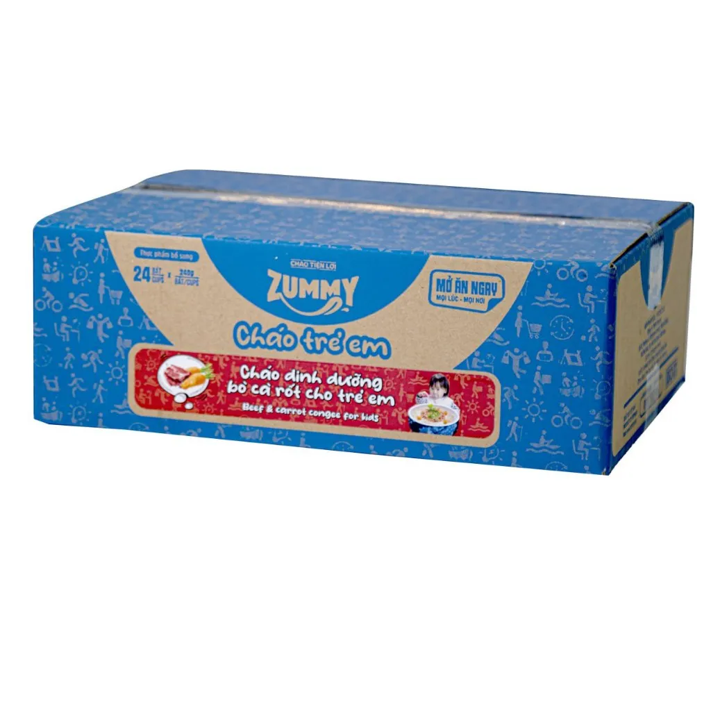 Ảnh Cháo dinh dưỡng Bò Cà Rốt ZUMMY cho trẻ em - 240 gram/bát đơn 4
