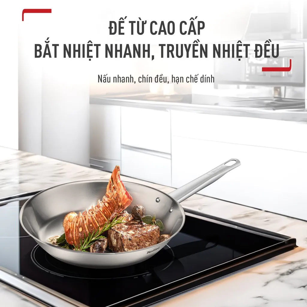 Ảnh Chảo Inox cao cấp Professional Tefal B9210655 / B9210455 2