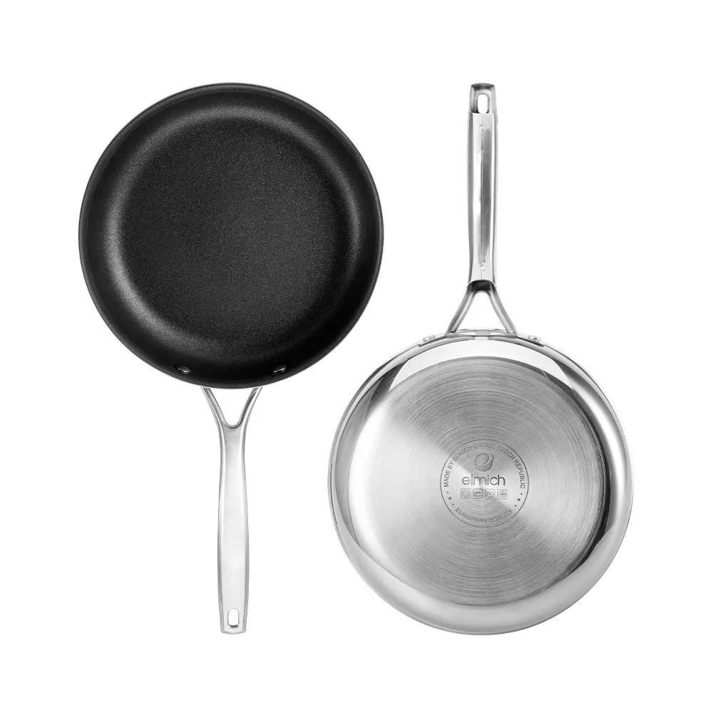 Ảnh Chảo Inox chống dính dập nguyên khối Elmich Trimax EL-2430OL Size 20,24,26cm 4