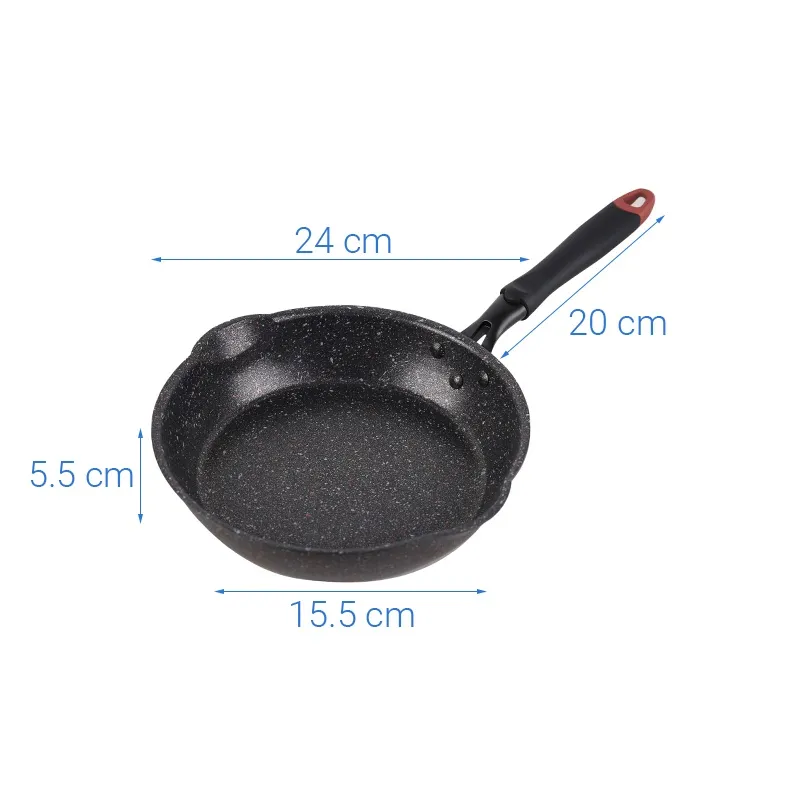 Ảnh Chảo nhôm chống dính, vân đá, đáy từ Kangaroo KG661 2