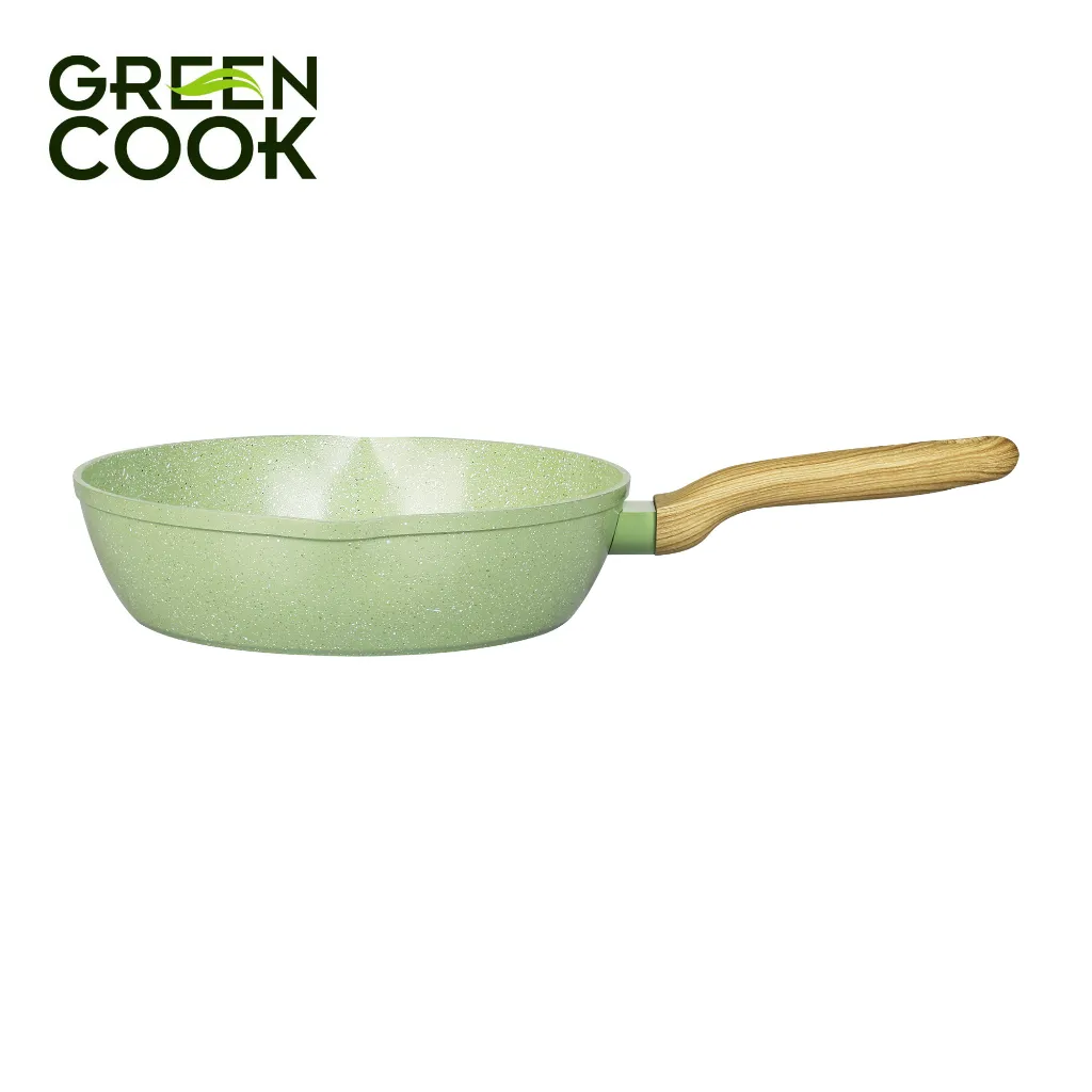 Ảnh Chảo sâu chống dính PFOA free men đá ceramic miệng rót Green Cook GCP231 2