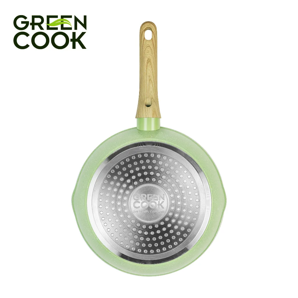 Ảnh Chảo sâu chống dính PFOA free men đá ceramic miệng rót Green Cook GCP231 4