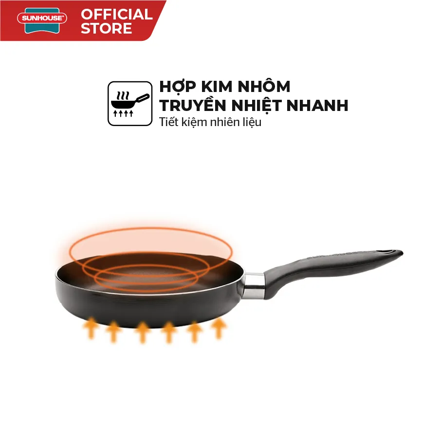 Ảnh Chảo từ Sunhouse Magnetic Pan SHM - Đường kính 22-24-26-30 cm - Hàng chính hãng 2