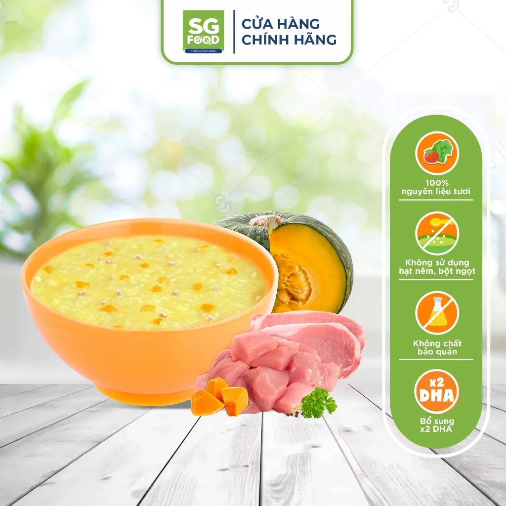 Ảnh Cháo Tươi Baby Sài Gòn Food Thịt Thăn Bằm & Bí Đỏ 240G 3