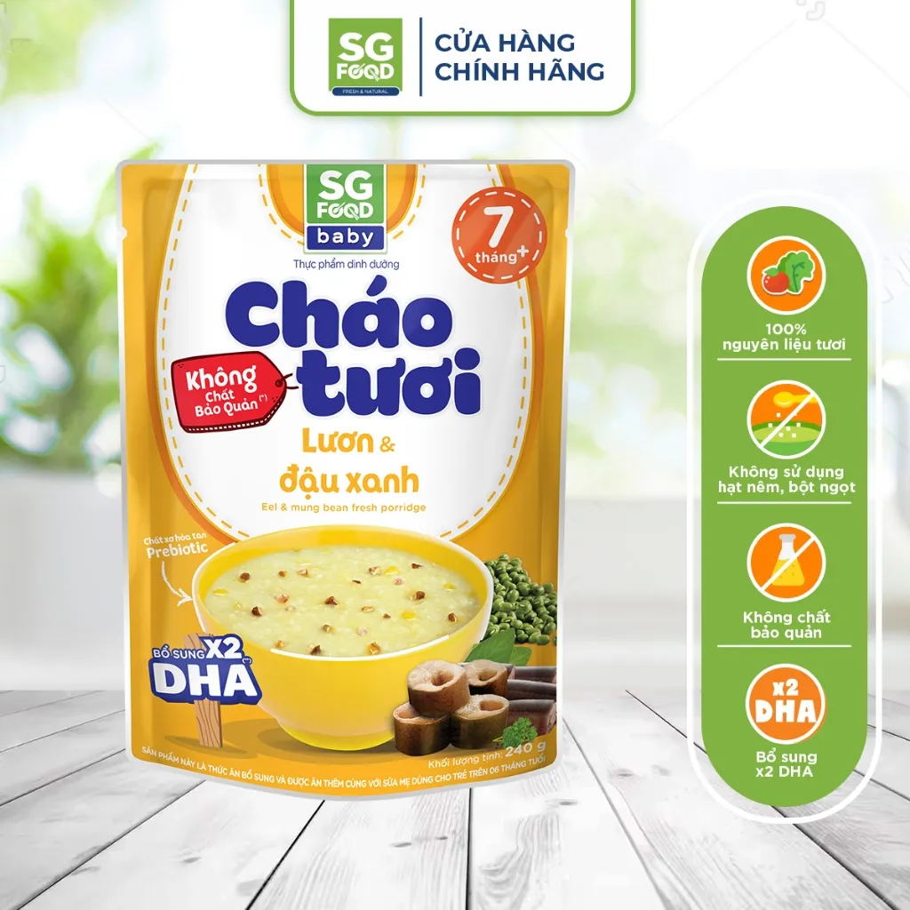Ảnh Cháo Tươi Baby SGFood Lươn Đậu Xanh 240g 1