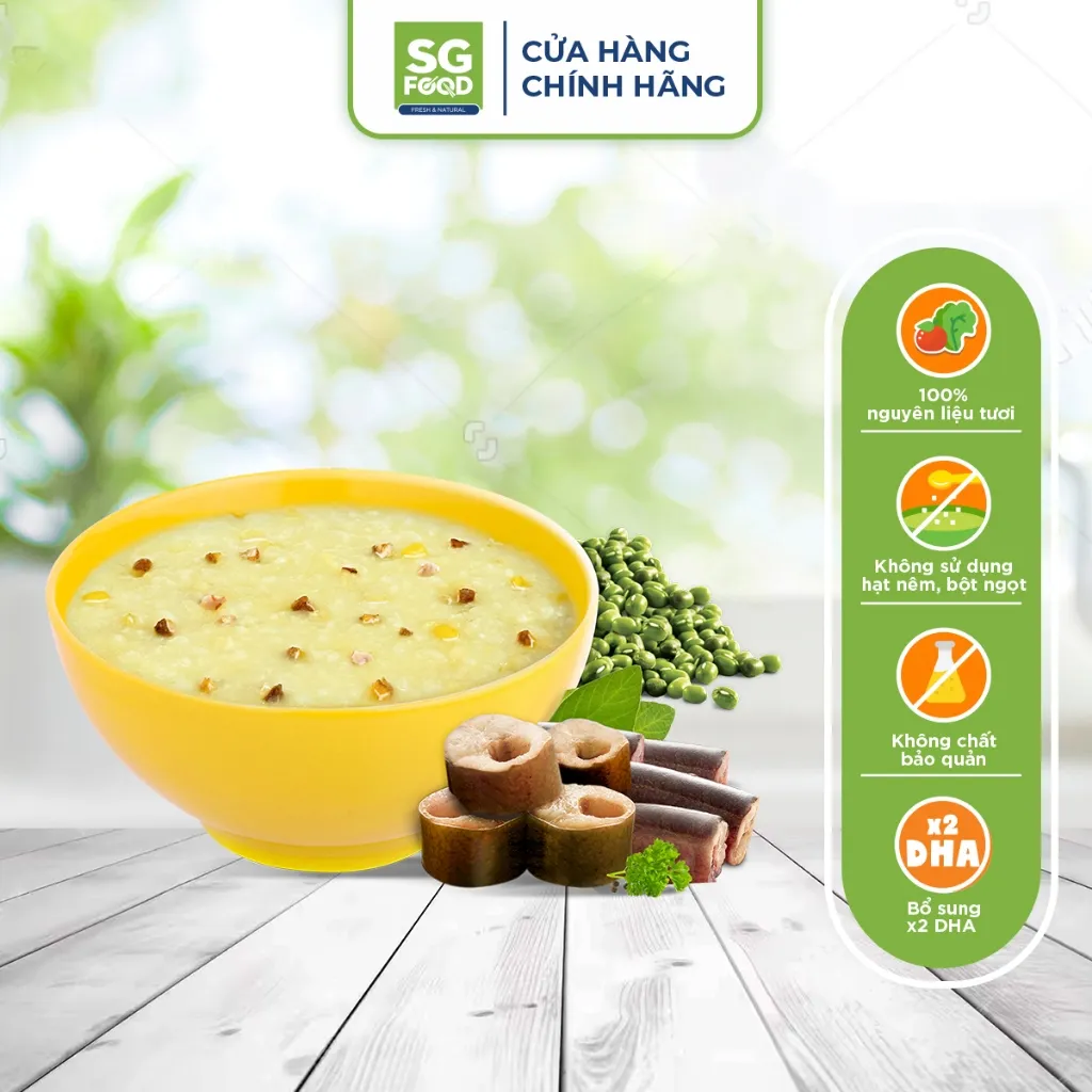 Ảnh Cháo Tươi Baby SGFood Lươn Đậu Xanh 240g 2