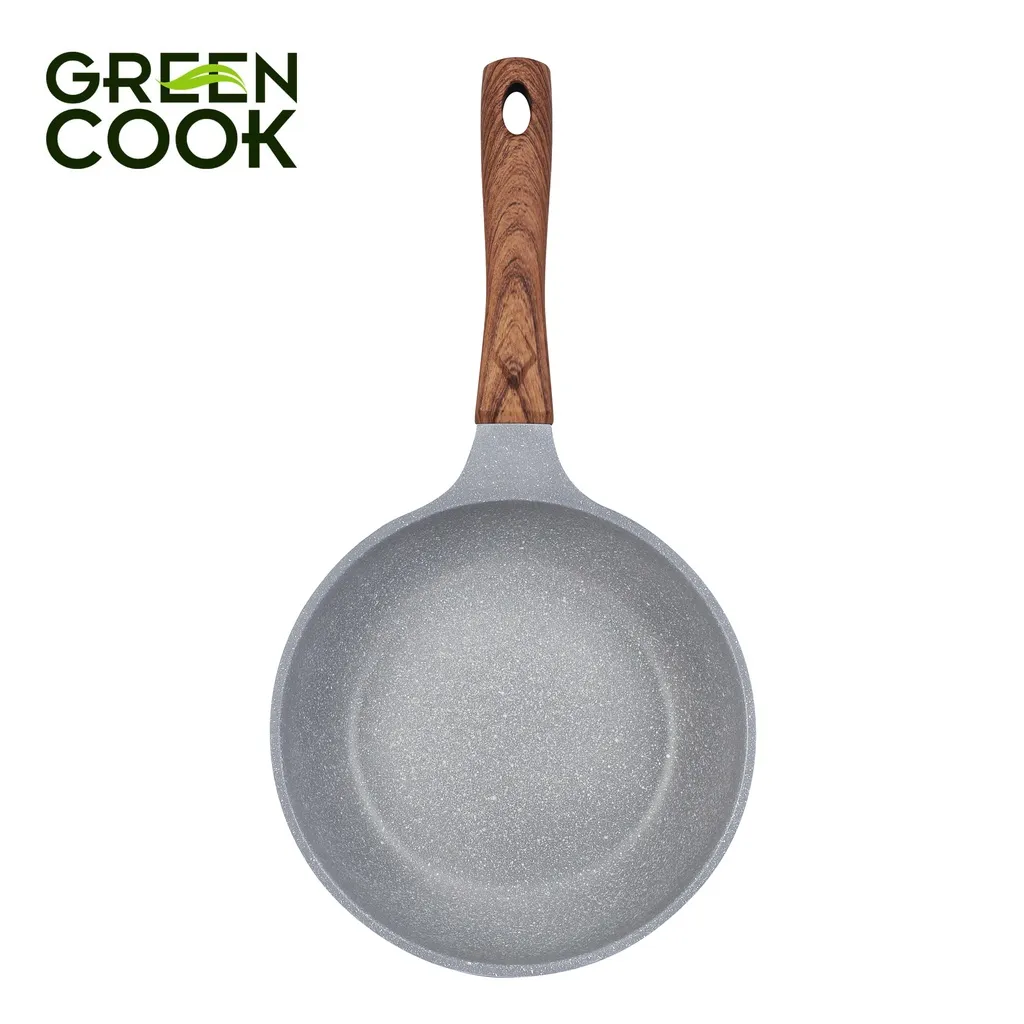 Ảnh Chảo đúc đáy từ men đá xanh sapphire Green Cook với 10 lớp chống dính PFOA free GCP09 1