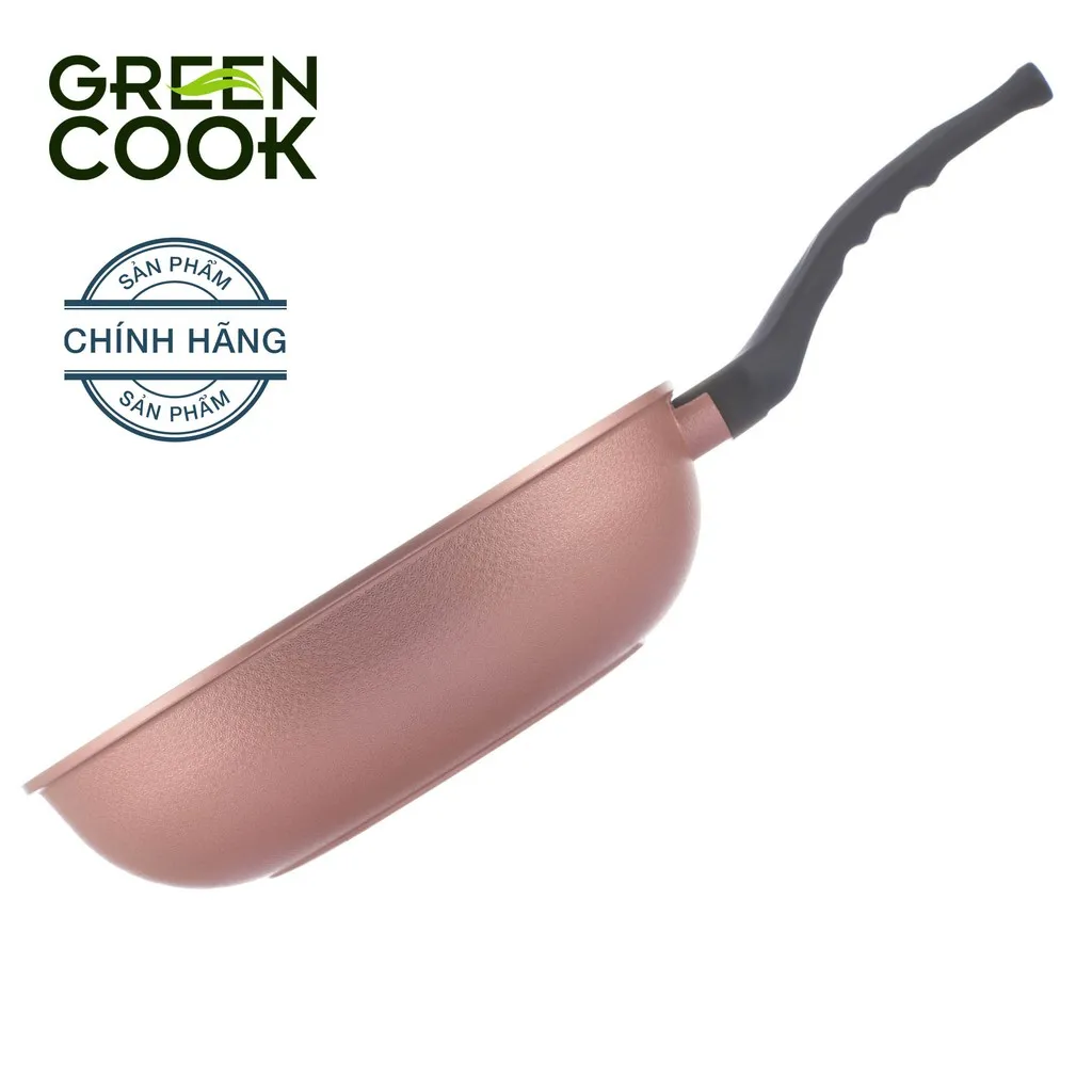 Ảnh Chảo đúc vân đá đáy từ sâu lòng chống dính PFOA free 26cm Green Cook GCP05-26IH 3