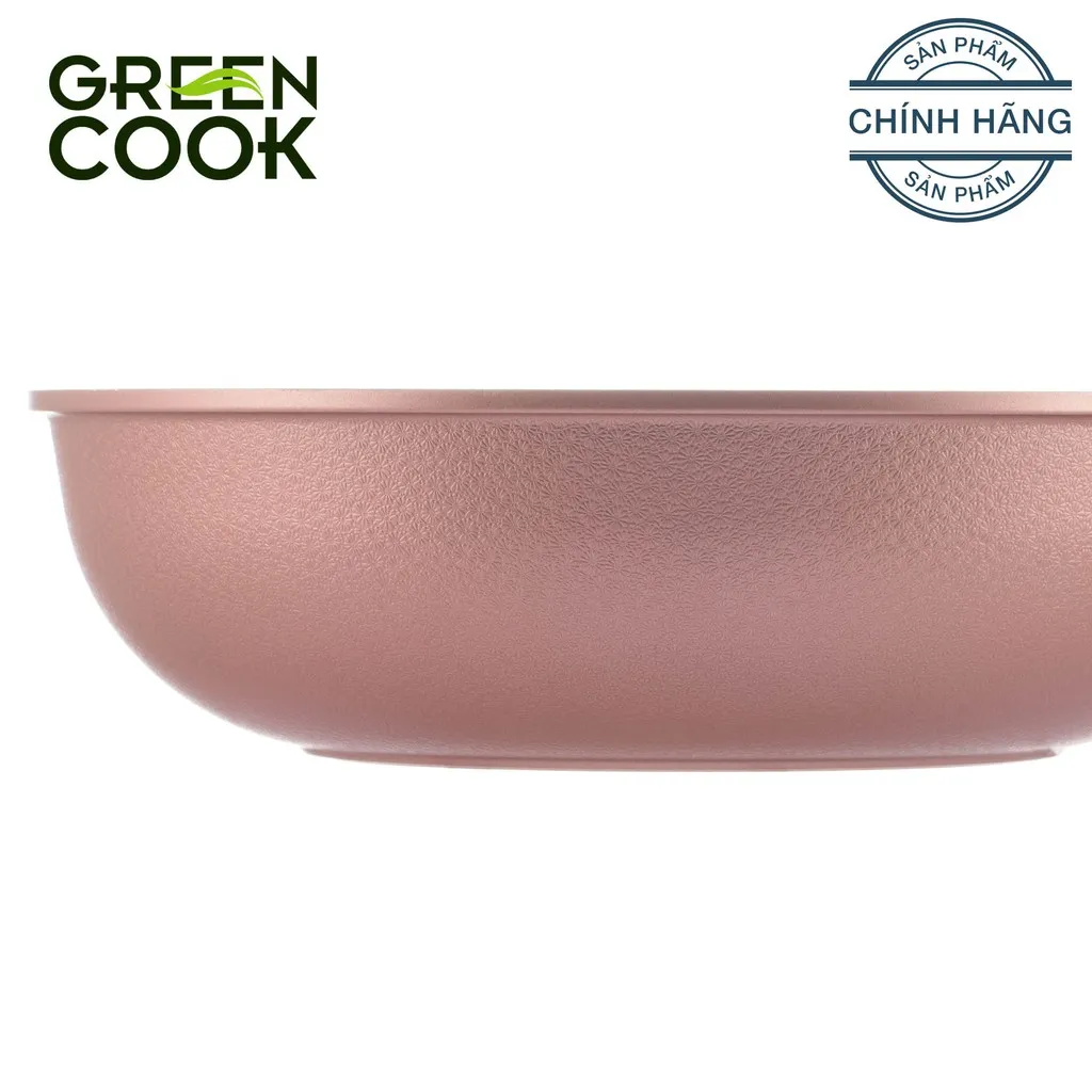 Ảnh Chảo đúc vân đá đáy từ sâu lòng chống dính PFOA free 26cm Green Cook GCP05-26IH 4