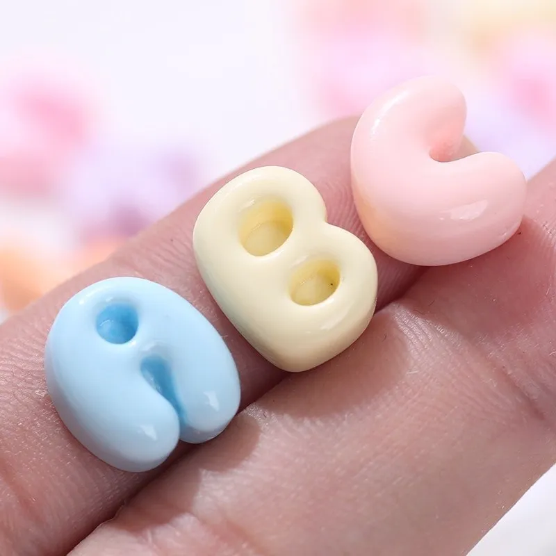 Ảnh Charm Chữ Cái Trang Trí nhiều mầu sắc Mũ Bảo Hiểm, Ốp Lưng , làm đồ DIY, trang trí dép (Kèm Keo Dán) 2