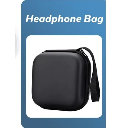 Ảnh Chất Lượng Cao Mới Mini Vuông EVA Ốp Lưng Tai Nghe Bluetooth Tai Nghe Cáp Bảo Quản Túi Nóng 4