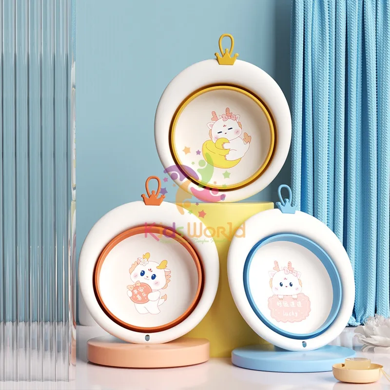 Ảnh Chậu rửa mặt gấp gọn cho bé siêu tiện lợi hình thú KidAndMom, đa dạng hình ảnh màu sắc 1