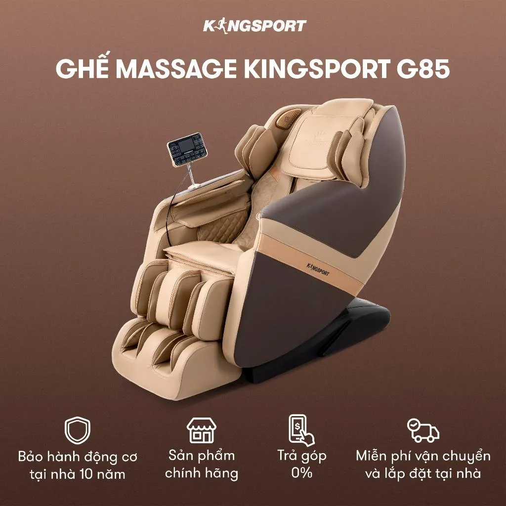 Ảnh CHỈ GIAO MIỀN BẮC I Ghế massage toàn thân Kingsport G85 con lăn di động 3D, con lăn bắp chân chuyên biệt 2