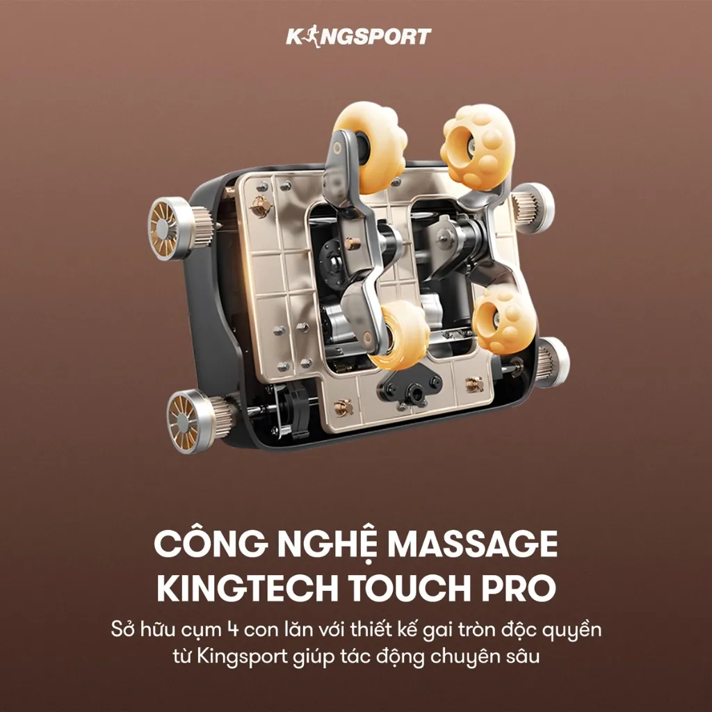 Ảnh CHỈ GIAO MIỀN BẮC I Ghế massage toàn thân Kingsport G85 con lăn di động 3D, con lăn bắp chân chuyên biệt 3