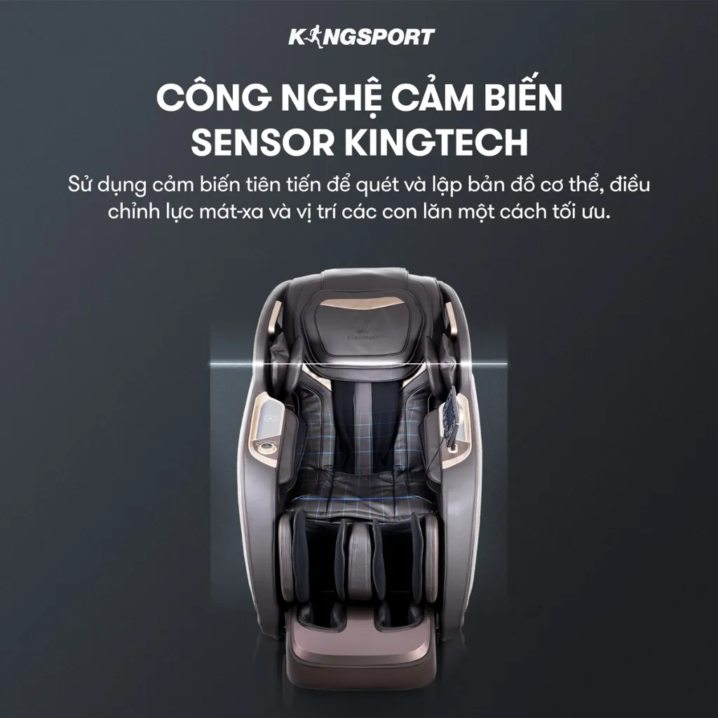 Ảnh CHỈ GIAO MIỀN BẮC I Ghế massage toàn thân cao cấp KINGSPORT DELUXE G97 chế độ massage 3D Ultra, 10 chương trình massage 2