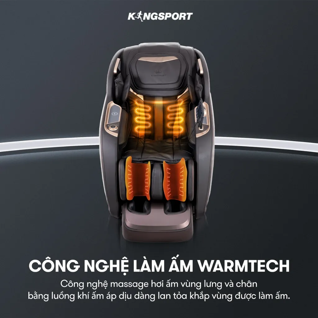 Ảnh CHỈ GIAO MIỀN BẮC I Ghế massage toàn thân cao cấp KINGSPORT DELUXE G97 chế độ massage 3D Ultra, 10 chương trình massage 3