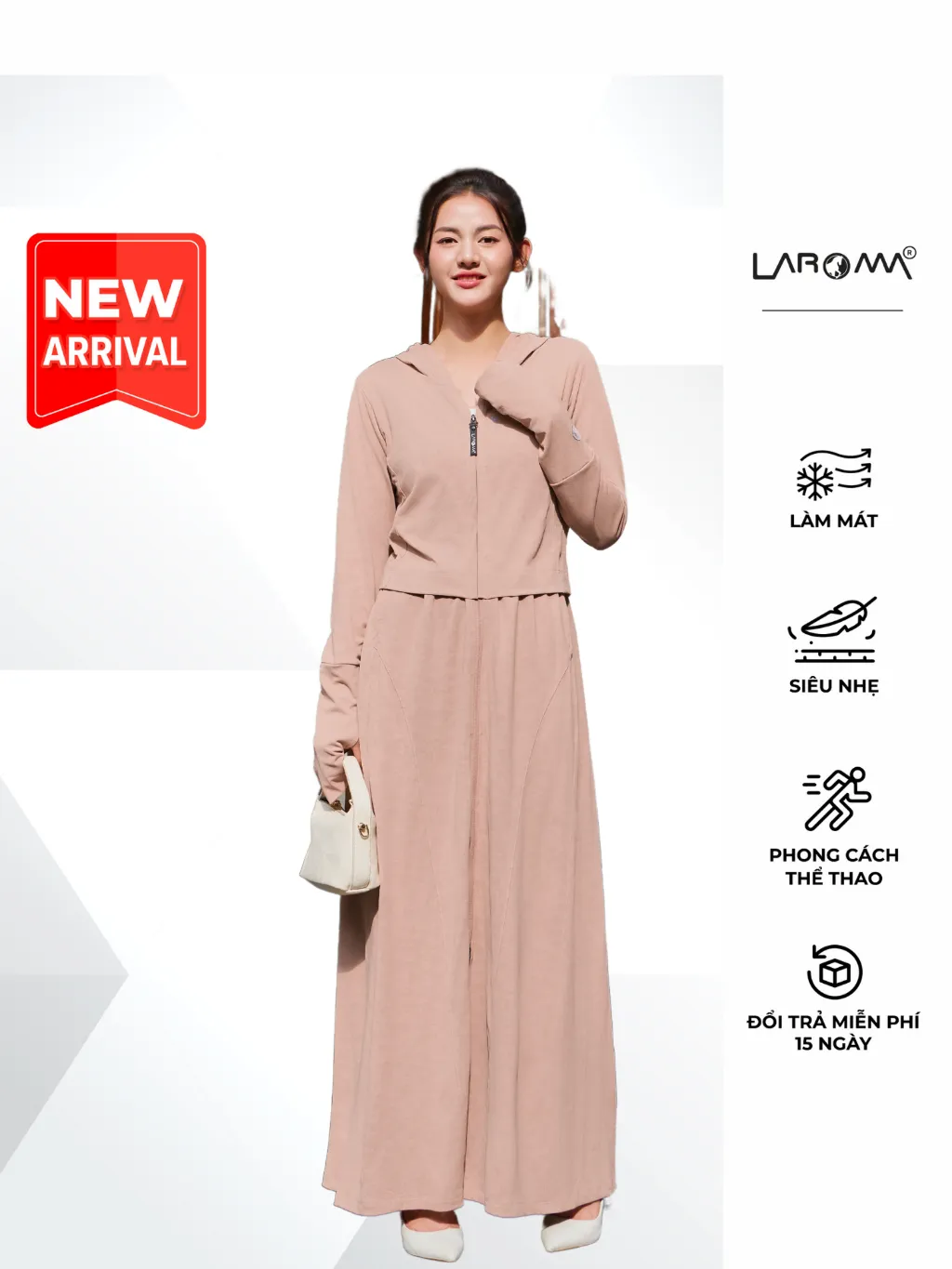 Review Áo Chống Nắng Nữ Laroma 2 Lớp UPF50+ | Mát Lạnh, Thơm Dịu, Bảo Vệ Toàn Diện