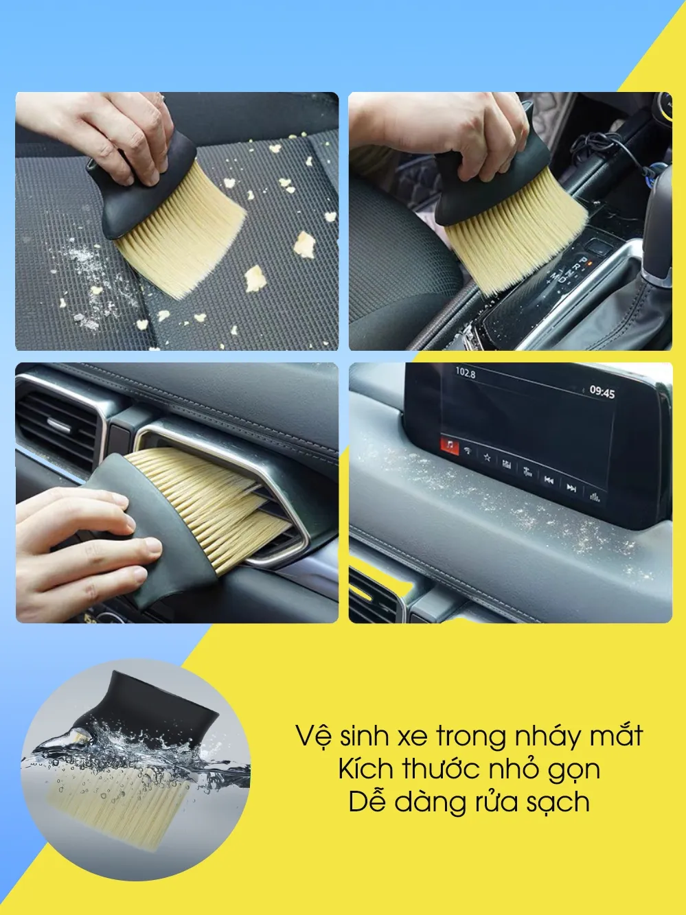 Ảnh Chổi vệ sinh nội thất xe hơi - Phụ kiện ô tô Tâm Luân 1