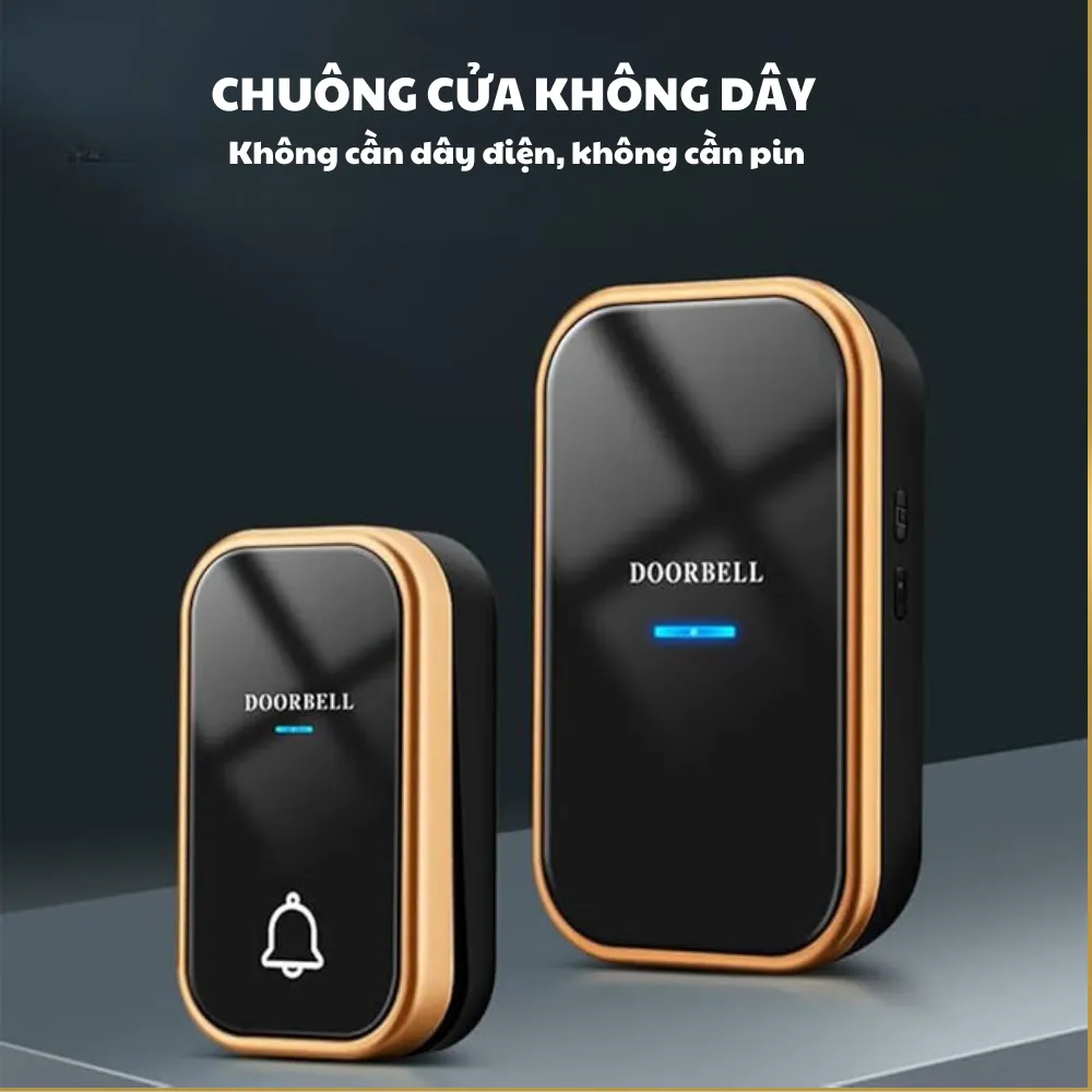 Ảnh Chuông cửa Không cần Pin, không dây - Nút bấm chống nước 2