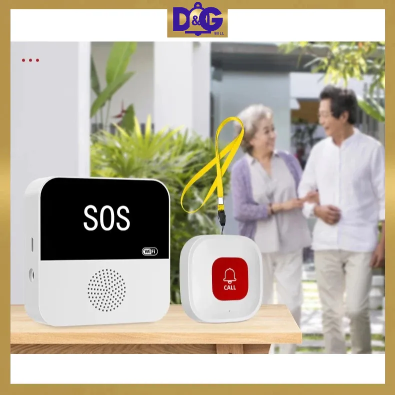 Ảnh Chuông SOS wifi gọi hỗ trợ cho người già, bệnh nhân, chuông cửa, chống trộm, Gọi phục vụ - App Tuya CF100 1