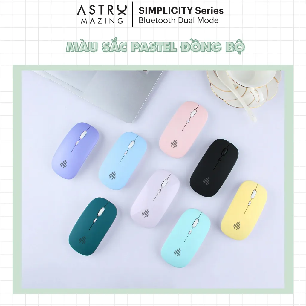 Ảnh Chuột Bluetooth không dây AstroMazing silent siêu êm cho iPad, Android, Laptop, Macbook 4