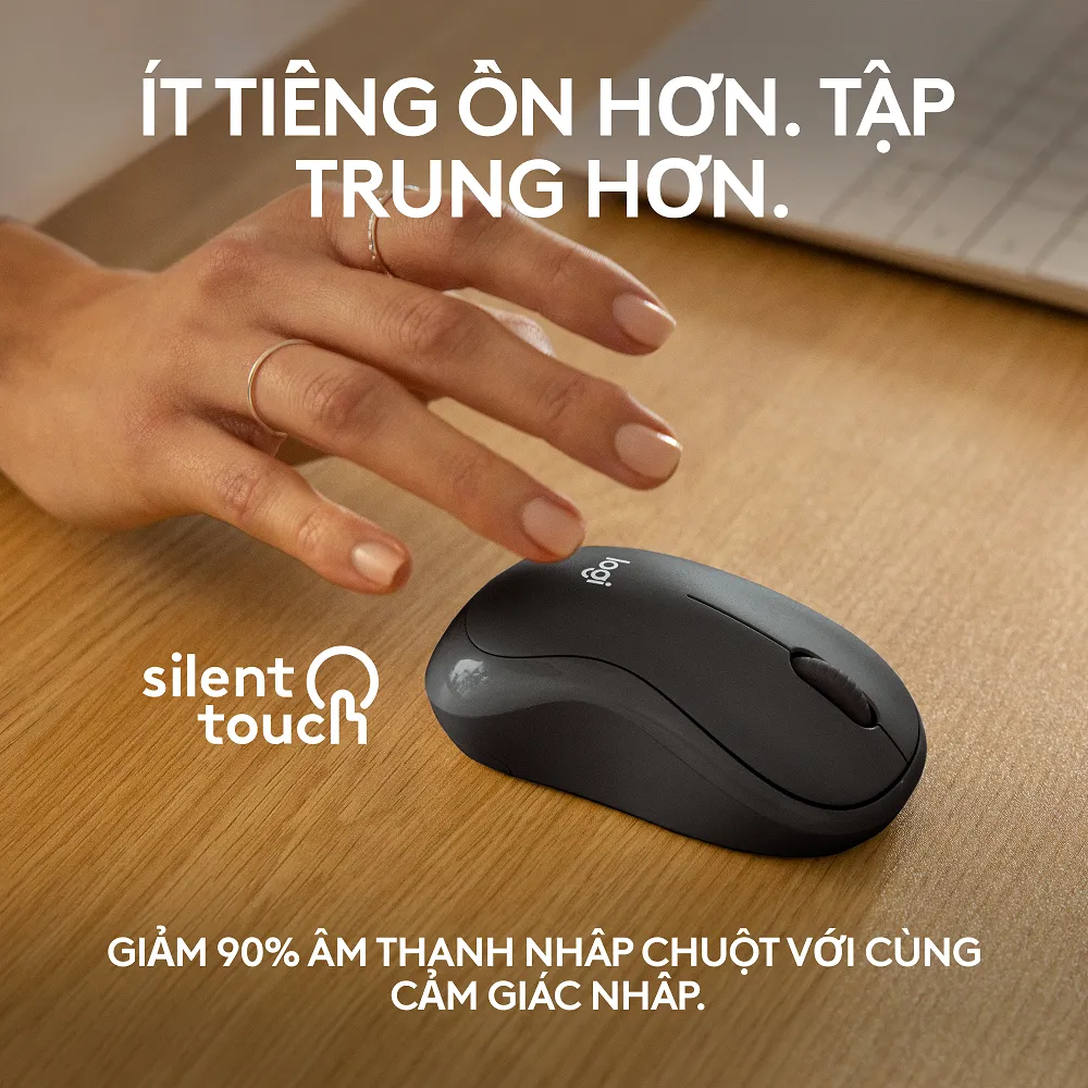 Ảnh Chuột Bluetooth Logitech M240 Silent - Không dây, Nhỏ gọn, Tương thích Windows, macOS, ChromeOS 3