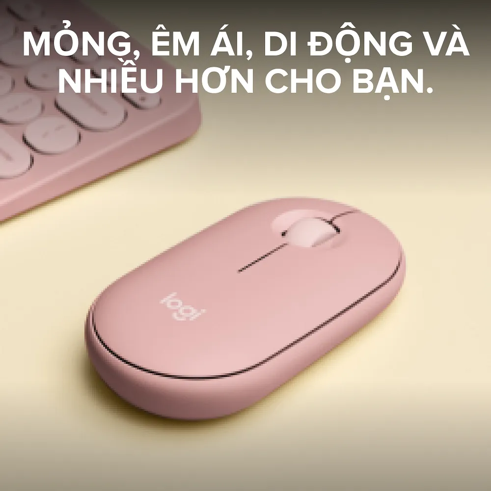 Ảnh Chuột Bluetooth Logitech M350s Pebble 2 Silent - Mỏng nhẹ, Nút tùy chỉnh, Easy-Switch, 4000DPI 1