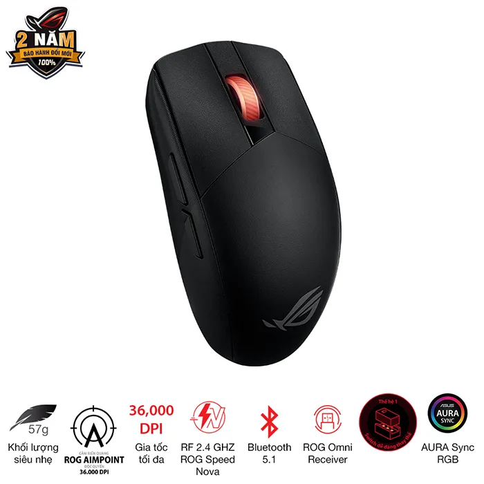 Ảnh Chuột Gaming ASUS ROG Strix Impact III Wireless - 90MP03D0-BMUA00 3