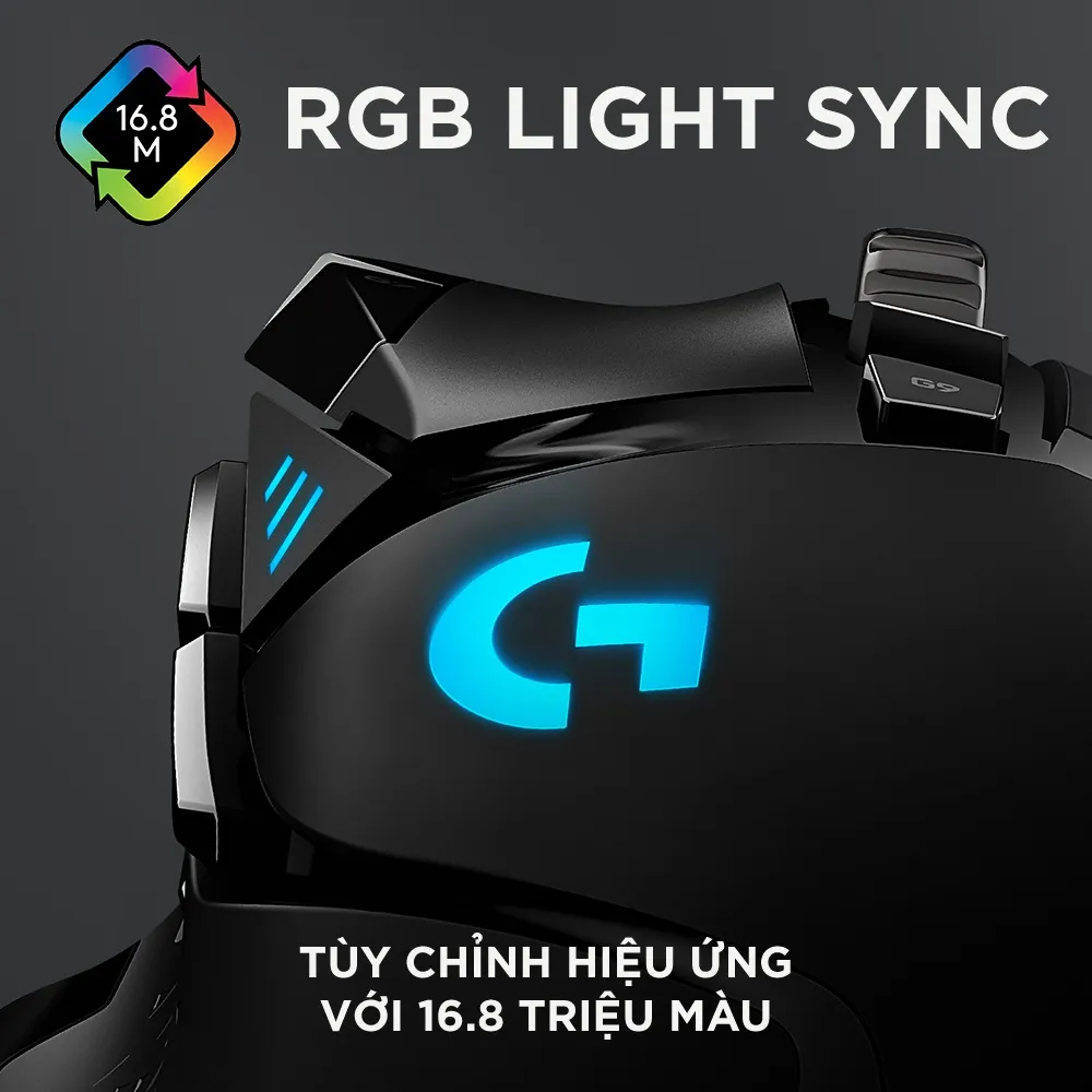 Ảnh Chuột gaming có dây Logitech G502 Hero - Cảm biến Hero 25k, RGB, 11 nút lập trình 3