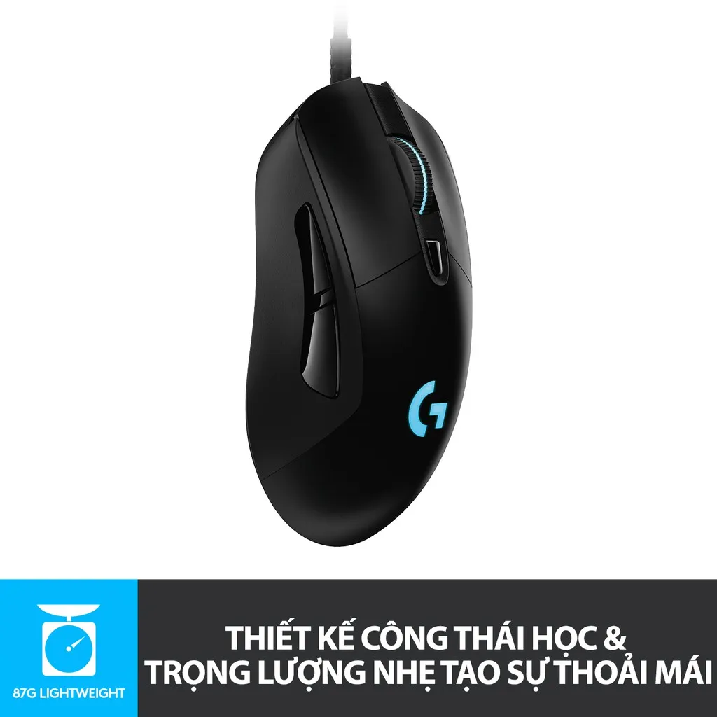 Ảnh Chuột gaming có dây RGB Logitech G403 Hero - cảm biến 25k, công thái học, nhẹ 87g 3