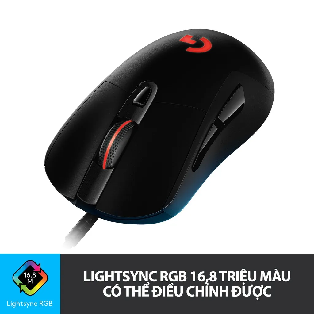 Ảnh Chuột gaming có dây RGB Logitech G403 Hero - cảm biến 25k, công thái học, nhẹ 87g 4