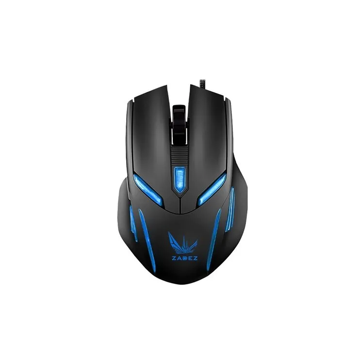 Ảnh Chuột Gaming Có Dây Zadez G-611M, DPI Cao, LED RGB Đổi Màu, Thiết Kế Công Thái Học, Bấm Nhạy, Dây Bền 4