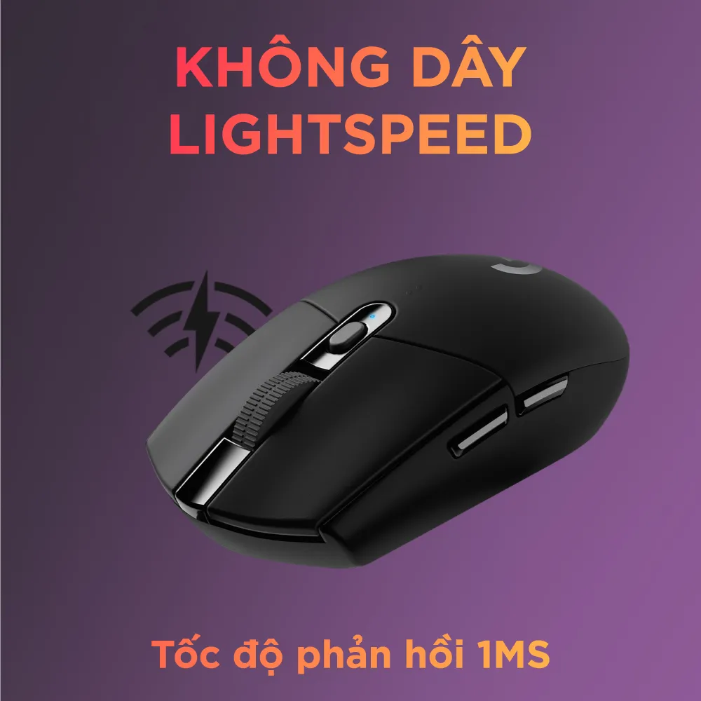 Ảnh Chuột gaming không dây Logitech G G305 LIGHTSPEED - Hero 12K DPI, Nhẹ 99g, 6 nút lập trình, Pin 250h 3