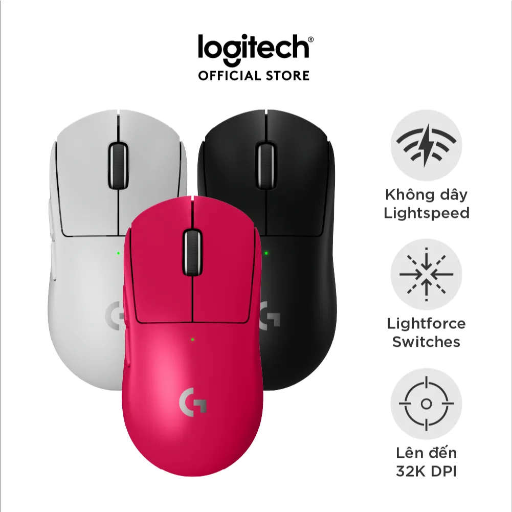 Ảnh Chuột gaming Logitech G PRO X SUPERLIGHT 2 Lightspeed Switch LightForce 1