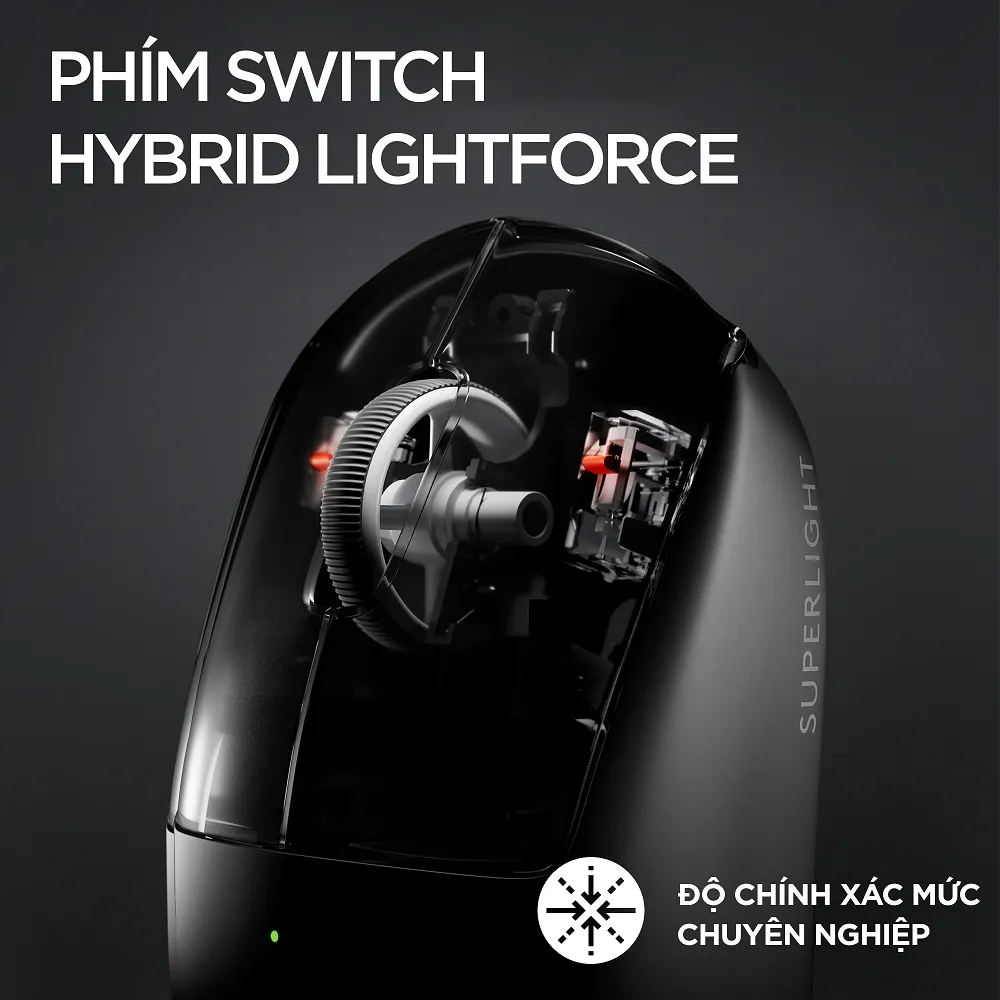 Ảnh Chuột gaming Logitech G PRO X SUPERLIGHT 2 Lightspeed Switch LightForce 3