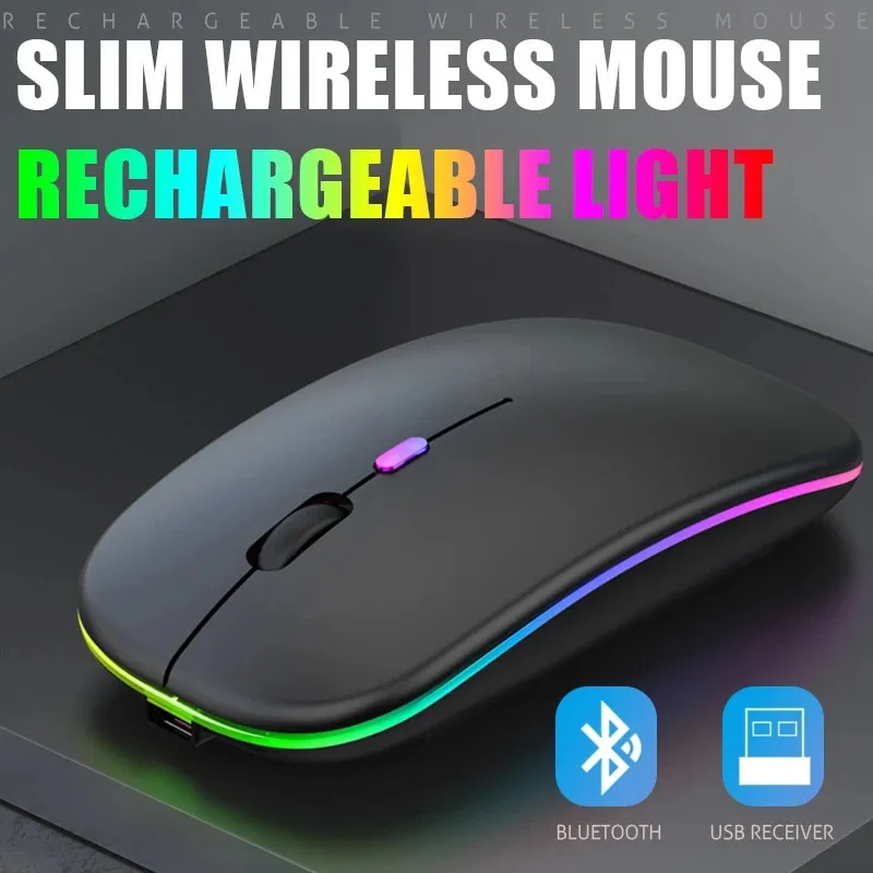 Ảnh Chuột không dây 2.4G có đầu thu Mini USB, Chuột quang công thái học 2.4G, Chuột máy tính cho máy tính xách tay, PC, Máy tính, Chromebook, Notebook 2